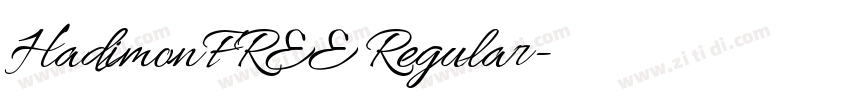 HadimonFREE Regular字体转换